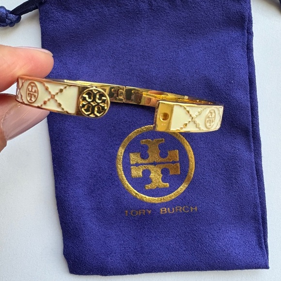 Tory Burch Gold Bangle Bracelet - Picture 3 of 8